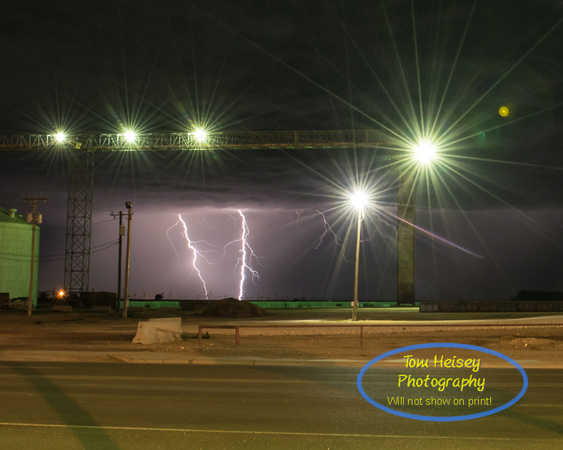 Olton, Texas Co-Op lightning