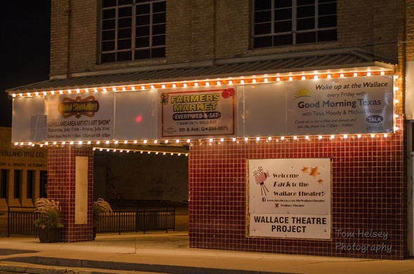 Wallace Theater at night