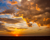 Golden Sunset over the Plains
